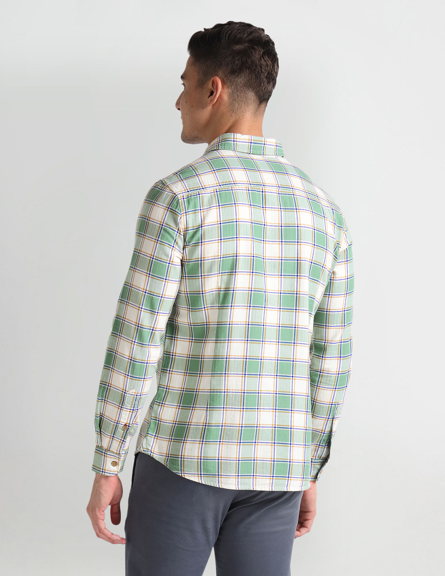 U.S. Polo Assn. Denim Co. Tartan Herringbone Slim Shirt
