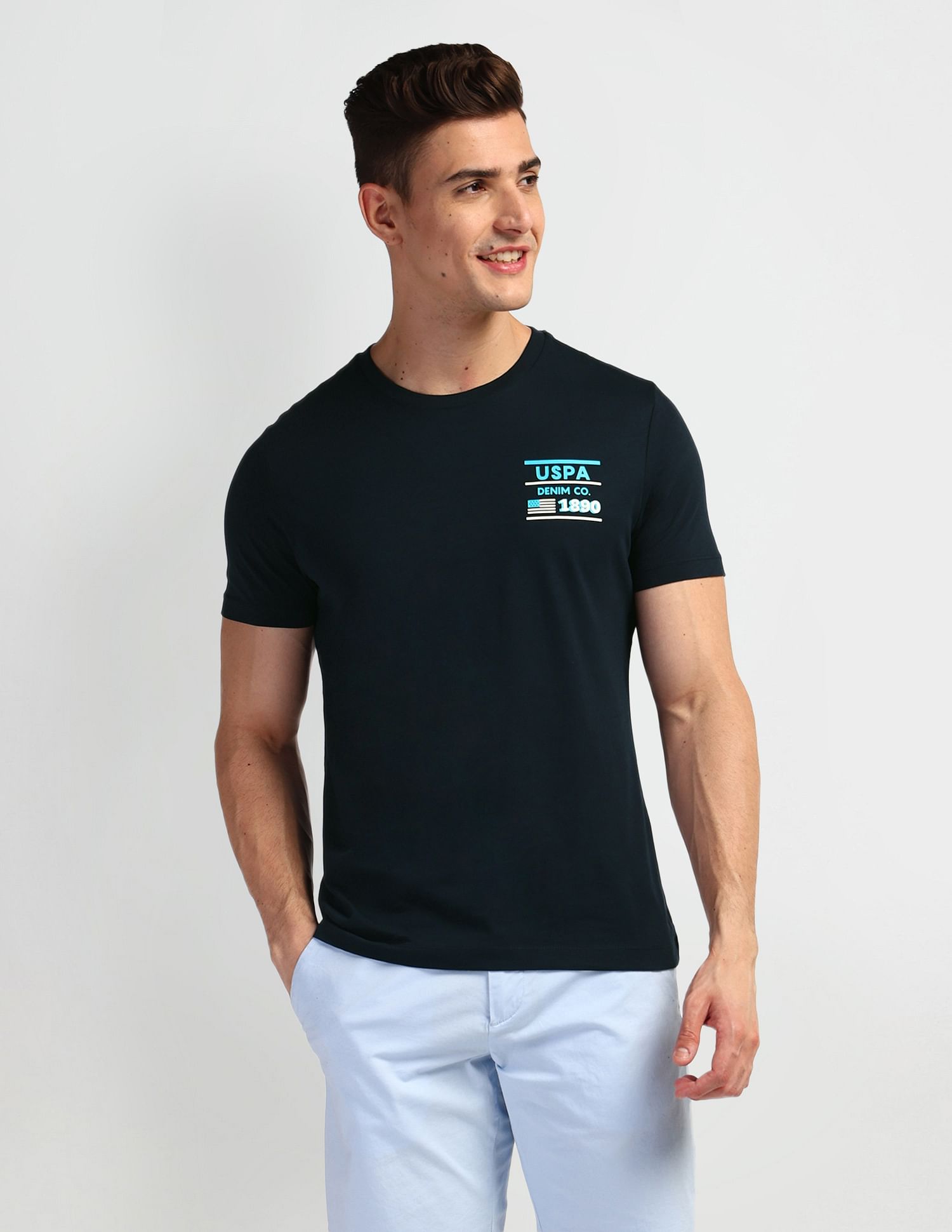 U.S. Polo Assn. Denim Co. Brand Print Muscle Fit T-Shirt