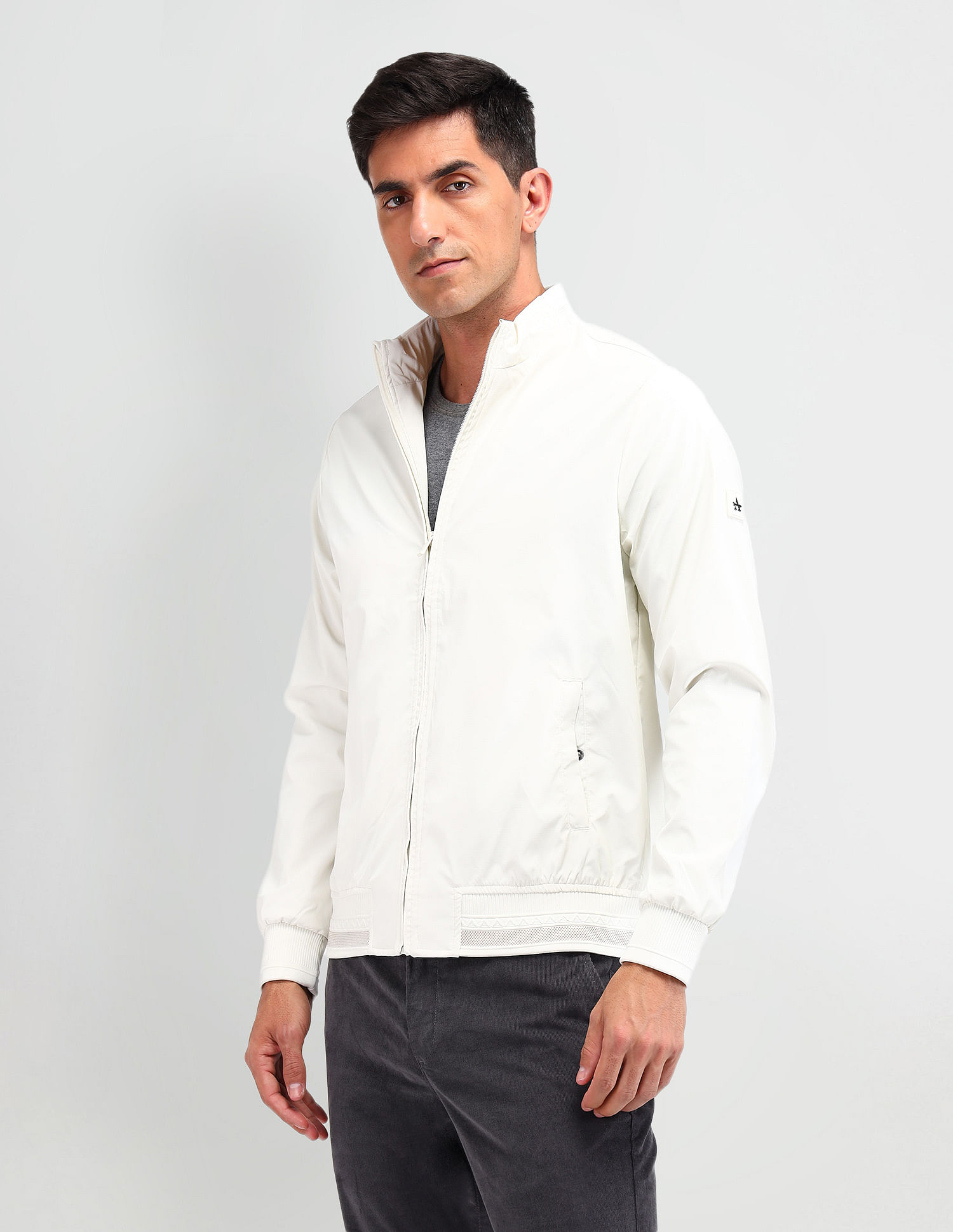 Arrow Sport Solid Regular Fit Wind Cheater