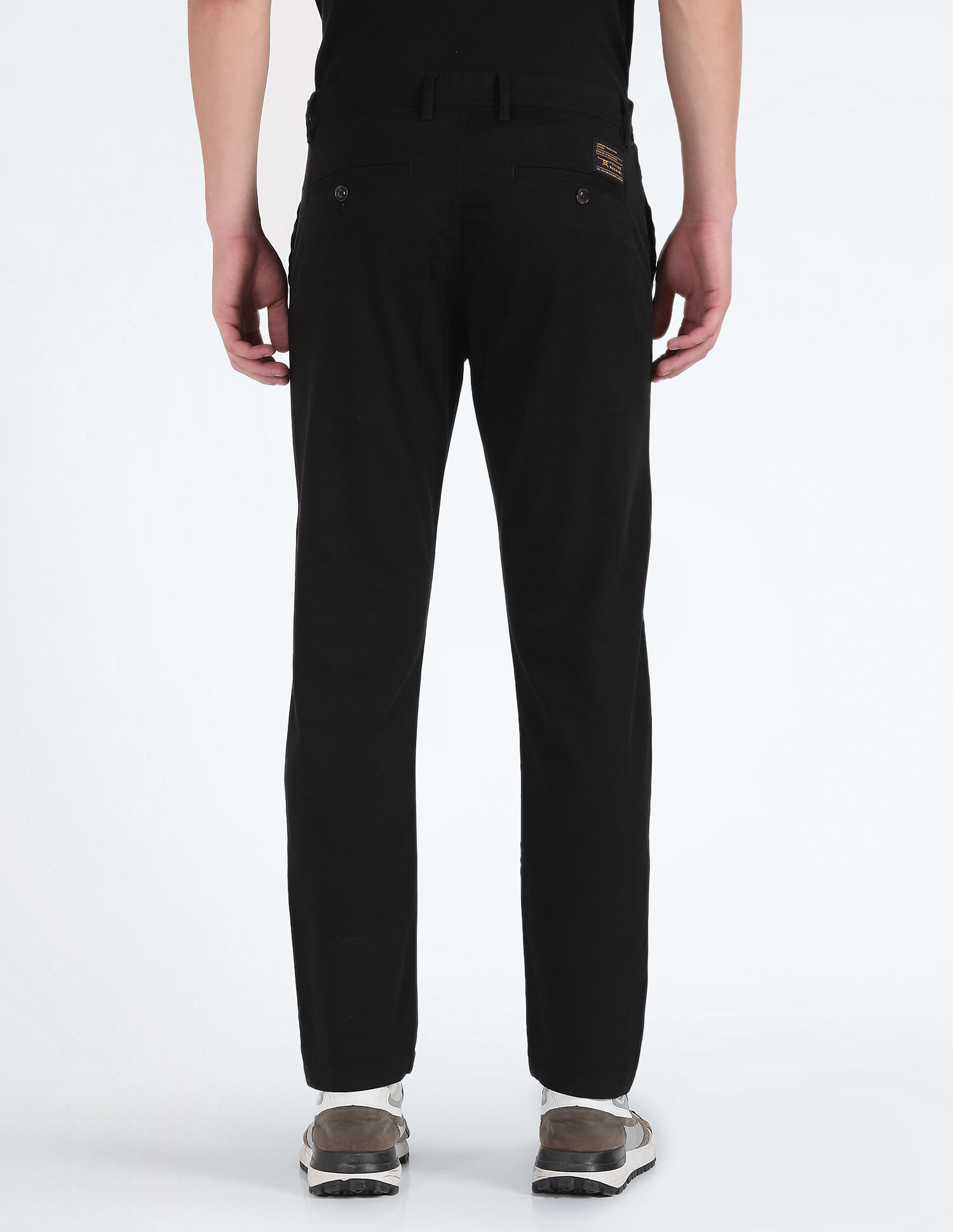 Flying Machine Twill Solid Trousers