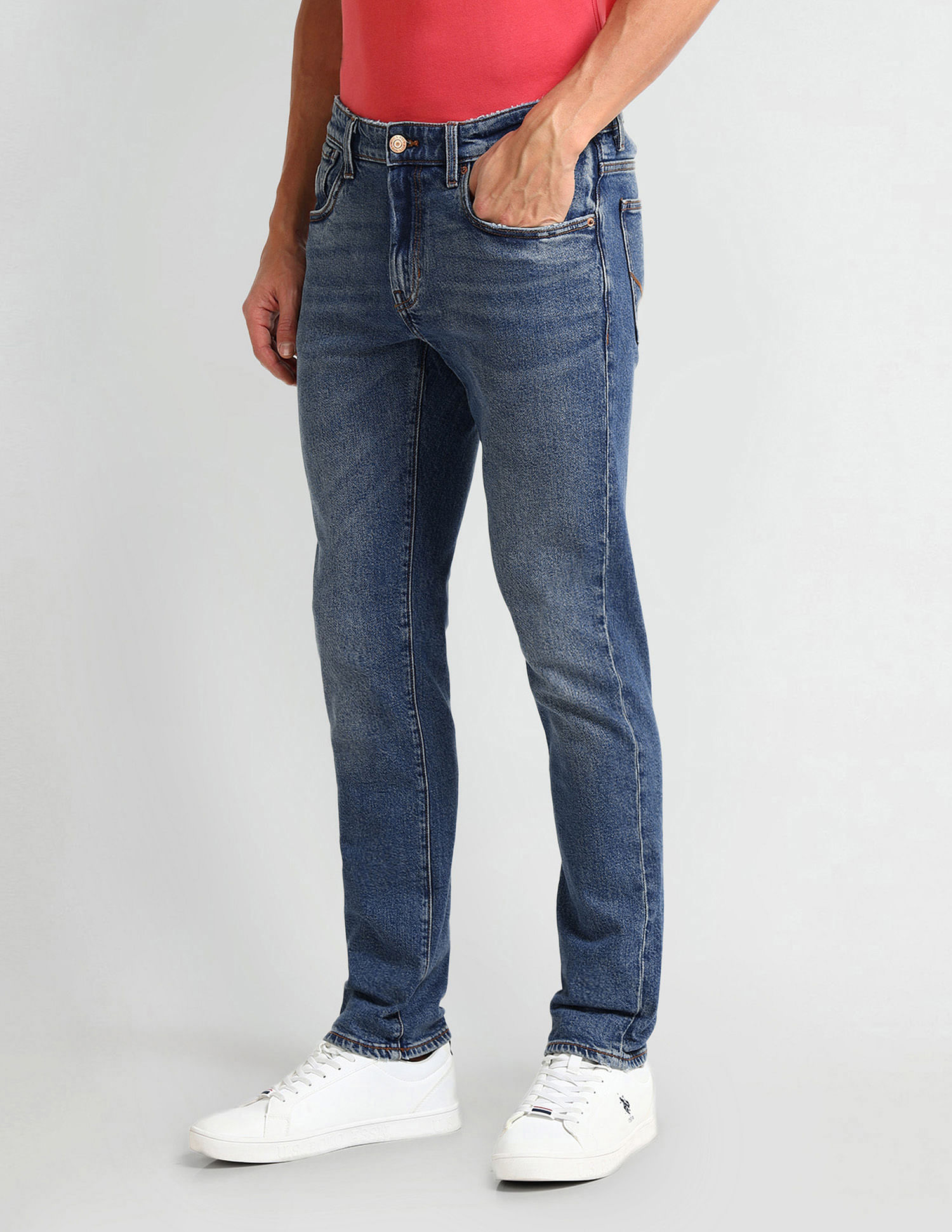 U.S. Polo Assn. Denim Co. Brandon Slim Fit Blue Jeans