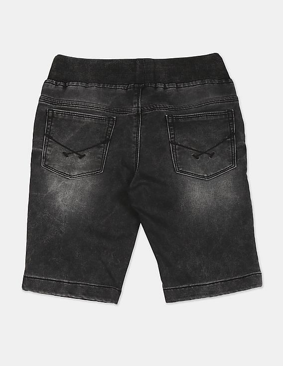 Buy Pepe Jeans Kids Black Cotton Shorts for Girls Clothing Online @ Tata  CLiQ