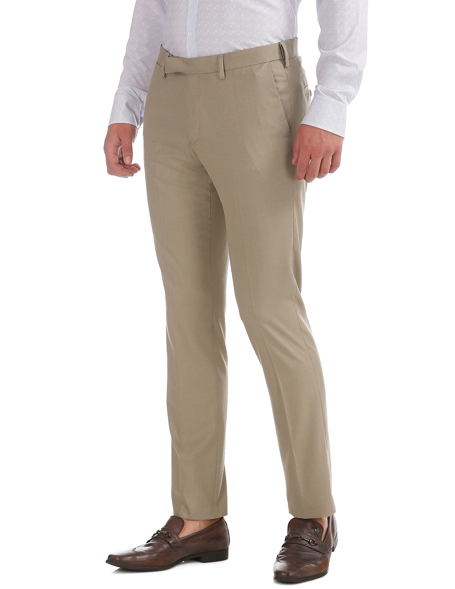 U.S. Polo Assn. Men Casual Wear Solid Trouser