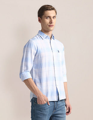 U S Polo Assn Tailored Fit Tartan Check Shirt