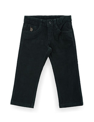 U S Polo Assn Kids Boys Mid Rise Corduroy Trousers