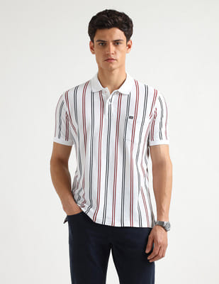 トップス sparrrow Buy Arrow Sport Vertical Striped Pure Cotton Polo Shirt - NNNOW.com