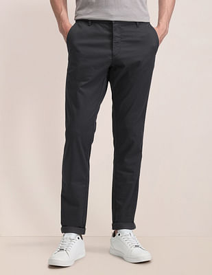 U S Polo Assn Austin Slim Fit Solid Trousers