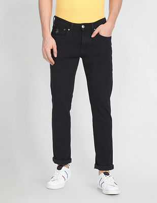 U S Polo Assn Denim Co Brandon Slim Tapered Fit Black Jeans