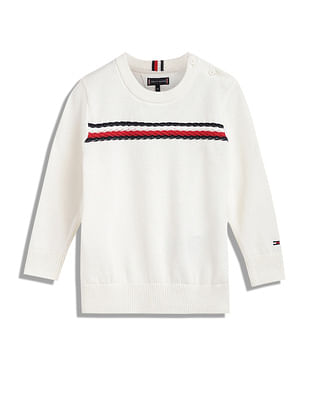 Tommy Hilfiger Kids Boys Global Stripe Sweater