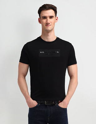 U S Polo Assn Denim Co Brand Printed Muscle Fit T-Shirt