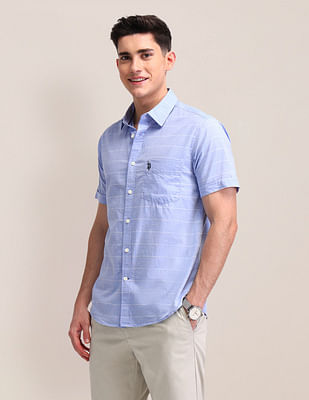 U S Polo Assn Horizontal Striped Tailored Fit Shirt