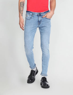 Flying Machine Low Rise Super Skinny Fit Wash Jeans