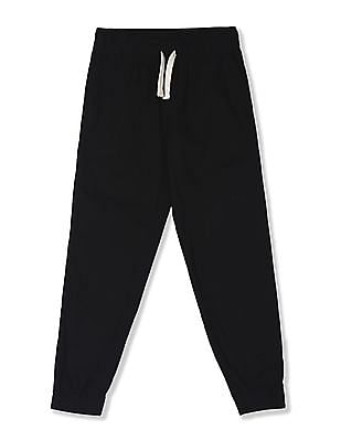 boys black jogger pants