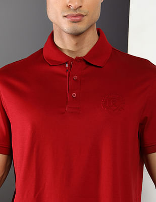 Buy Tommy Hilfiger Embossed Logo Interlock Regular Fit Polo Shirt -  NNNOW.com