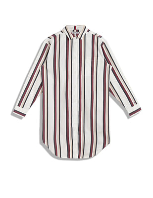 Tommy Hilfiger Kids Global Stripe Shirt Dress