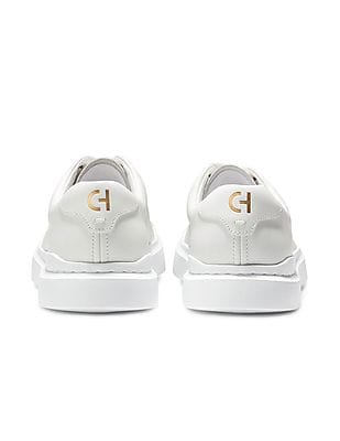 Buy Cole Haan Men White Lace Up Grandpro Rally Laser Cut Sneakers