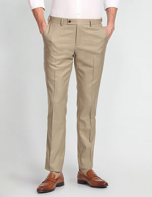 Arrow Solid Twill Formal Trousers