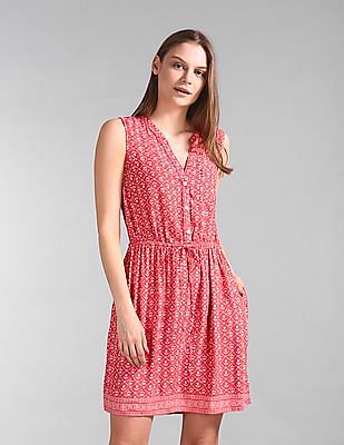 womens pink floral dress