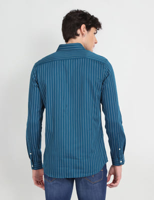 Buy Flying Machine Vertical Stripe Slim Fit Shirt - NNNOW.com