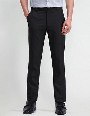 Arrow Denver Slim Solid Trousers