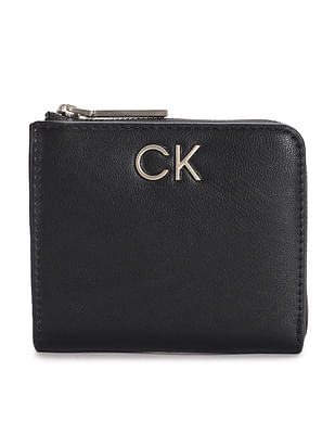 New Calvin Klein Wristlet Wallet black patent - Depop