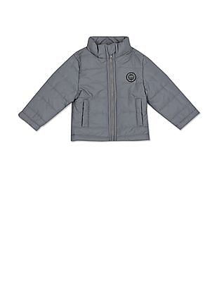 U S Polo Assn Kids Polyester Solid Hooded Puffer Jacket