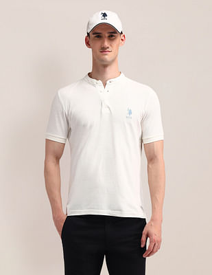 U S Polo Assn Solid Slim Fit Polo Shirt