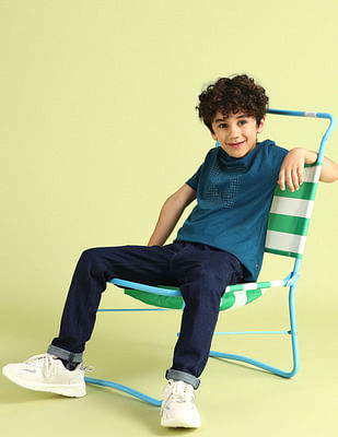 U S Polo Assn Kids Boys Slim Fit Blue Jeans