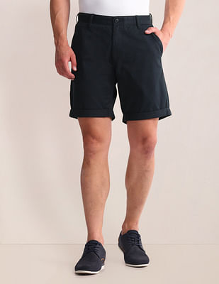 U S Polo Assn Slim Straight Fit Solid Shorts