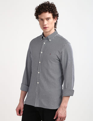 Buy Tommy Hilfiger Knit Vertical Stripe Shirt - NNNOW.com