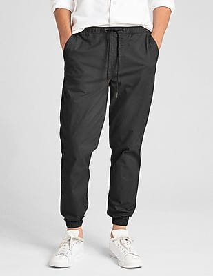 twill joggers with gapflex