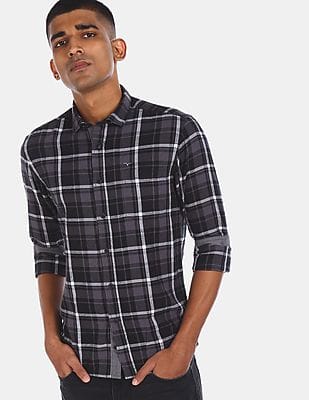 Buy Flying Machine Men Dark Grey Spread 