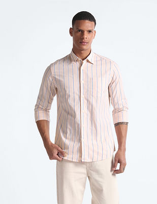 Flying Machine 50's Vertical Stripe Shirt