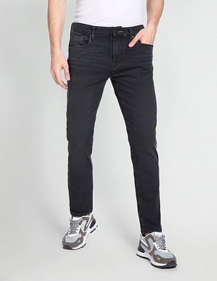 Flying Machine Mid Rise Slash Slim Tapered Fit Jeans