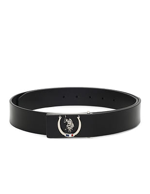 Buy U.S. Polo Assn. Leather Metallic Buckle Belt - NNNOW.com