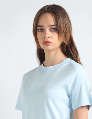 Tシャツ・カットソー   Women's Institutional Logo Straight Fit Short S Buy Calvin Klein Jeans Institutional Logo Straight Fit T