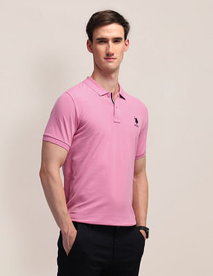 U S Polo Assn Solid Slim Fit Polo Shirt