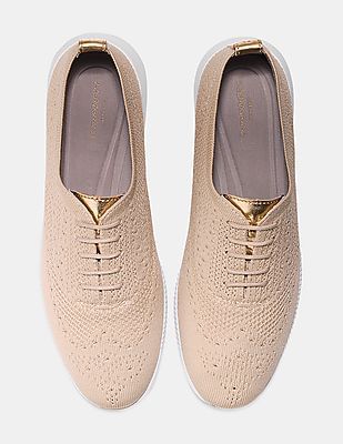 COLE HAAN ヌードレザー 7 1/2 B Buy Cole Haan Women Nude 2.ZERØGRAND Wingtip Oxfords - NNNOW.com