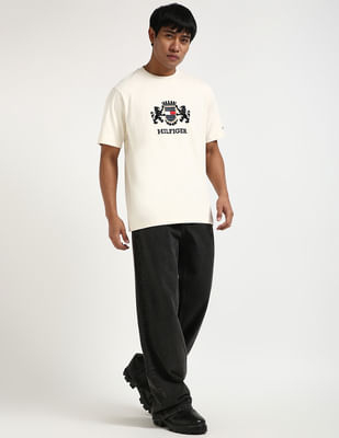 OFF-WHITE MAN LABEL Tシャツ Buy Tommy Hilfiger S25HMKT467 OFF WHITE Mens T-Shirt - NNNOW.com
