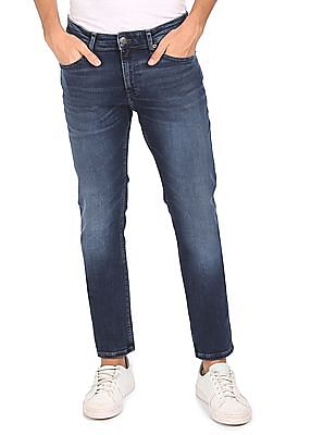 Tommy Hilfiger Men Blue Mid Rise Scanton Slim Fit Jeans