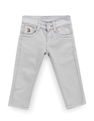 U S Polo Assn Kids Boys Slim Fit Grey Jeans