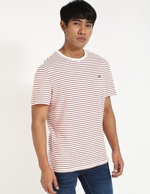 PWA STRIPED PIPING L/S TEE CLOUD L PWA STRIPED PIPING L/S TEE