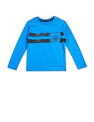 U S Polo Assn Kids Long Sleeve Round Neck T-Shirt