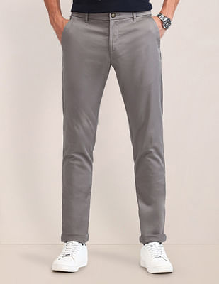 U S Polo Assn Austin Slim Fit Solid Trousers