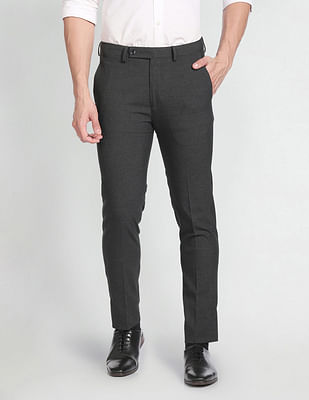 Arrow Smart Flex Dobby Formal Trousers