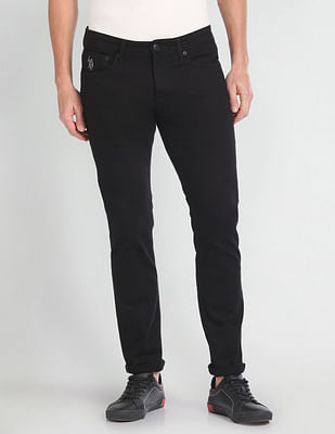 U S Polo Assn Denim Co Brandon Slim Tapered Fit Black Jeans