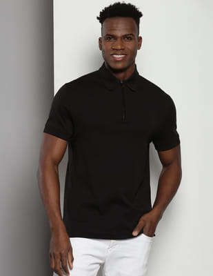 Buy Tommy Hilfiger Interlock Zip Slim Fit Polo Shirt - NNNOW.com