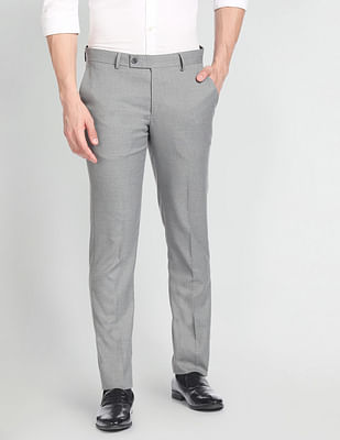 Arrow Heathered Dobby Formal Trousers