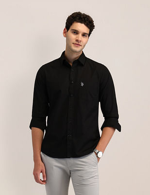 U S Polo Assn Tailored Fit Poplin Shirt