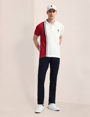 Buy U.S. Polo Assn. Vertical Stripe Slim Fit Polo Shirt - NNNOW.com